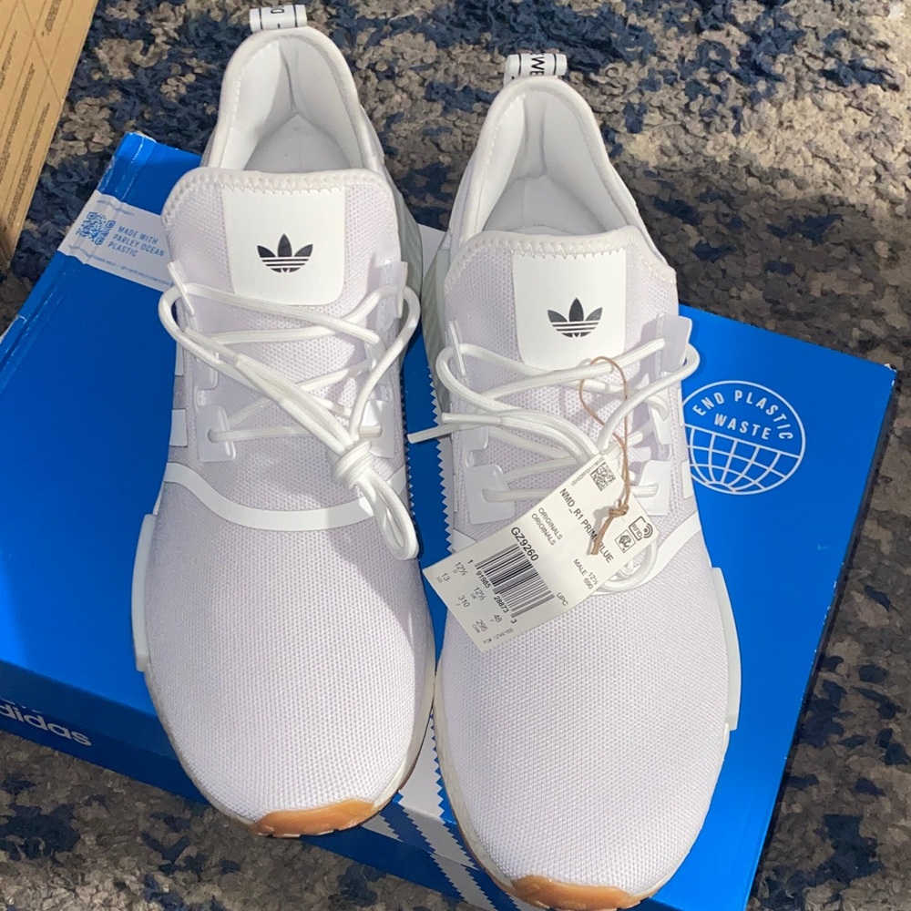 Adidas Classic White Running Shoes